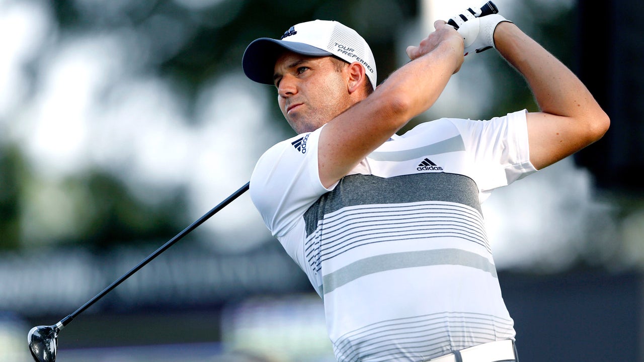 Garcia ties course record, charges into lead at Firestone